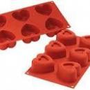 STAMPO X 6 SILICONE CUORE SILIKOMART