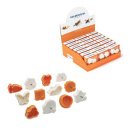 SET 4 TAGLIA BISCOTTI A STANTUFFO CON FORME ASSORTITE GHIDINI