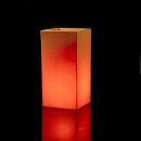 VASO IN RESINA SCHIO CUBO ALTO OUTDOOR CON LUCE