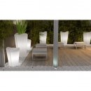 VASO IN RESINA BASSANO OUTDOOR CON LUCE