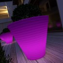 VASO IN RESINA AFRICA OUTDOOR CON LUCE