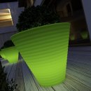 VASO IN RESINA AFRICA OUTDOOR CON LUCE