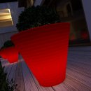 VASO IN RESINA AFRICA OUTDOOR CON LUCE