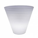 VASO IN RESINA AFRICA OUTDOOR CON LUCE