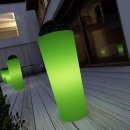 VASO IN RESINA SCHIO CONO OUTDOOR CON LUCE