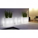 VASO CASSA IN RESINA SCHIO OUTDOOR CON LUCE