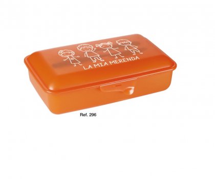 SCATOLA PORTA MERENDA BABY IN PLASTICA CON POSATE COSMOPLAST