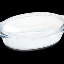 CASSERUOLA OVALE IN PYREX CON COPERCHIO CM 28