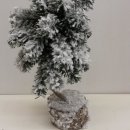 ALBERO ABETE INNEVATO SU BASE LEGNO