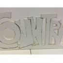 SCRITTA COUNTRY IN LEGNO BIANCO SHABBY