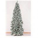 ALBERO ICELAND SLIM CON SPRUZZATA DI NEVE E PIGNE