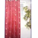 TENDA IN ORGANZA COLORE ORO CON FIORI A RICAMO 140 x 280
