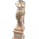 STATUA IN RESINA VENERE SPATOLATA STILE VENEZIANO CON BASE