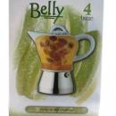 CAFFETTIERA D'AUTORE IN ACCIAIO E PORCELLANA TAZZE 4 BELLY