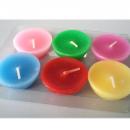 SET 6 CANDELE GALLEGGIANTI COLORI ASSORTITI