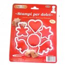 SET 6 STAMPI PER BISCOTTI IN PLASTICA