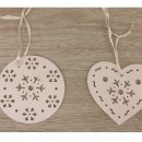 DECORAZIONE COUNTRY IN CERAMICA SFERA/CUORE