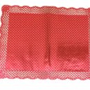 SET 3 PIZZI SOTTOTORTA IN CARTA RETTANGOLATRI CM 40 x 30 ROSSO CON STELLINE