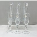 SET 6 CALICI LIQUORE IN VETRO CON APPLICAZIONE IN ARGENTO 925