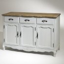 MOBILE COUNTRY WHITE CREDENZA CON 3 ANTE E 3 CASSETTI