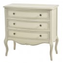 MOBILE COUNTRY SHABBY COMO' IN LEGNO SBIANCATO BREMA CON 3 CASSETTI