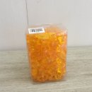 CONFEZIONE 500 GRAMMI GHIACCIO IN PLASTICA COLORE ARANCIO A FORMA DI STELLA