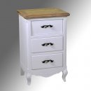 MOBILE COUNTRY WHITE COMODINO CON 3 CASSETTI 