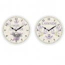 OROLOGIO IN METALLO COUNTRY CON DECORO LAVANDA