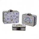 SET 3 SCATOLE IN LEGNO MODELLO VALIGIA BUTTERFLY COUNTRY