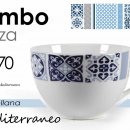 TAZZA DA COLAZIONE CON MANICO IN PORCELLANA MEDITERRANEO