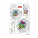 SERVIZIO PAPPA IN PLASTICA BABY 5 PEZZI IN COSMOPLAST