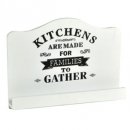 PORTA RICETTE IN LEGNO KITCHEN BIANCO COUNTRY 