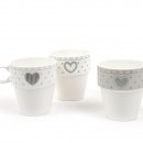 TAZZA MUG IN CERAMICA CON FANTASIA CUORI ASSORTITI